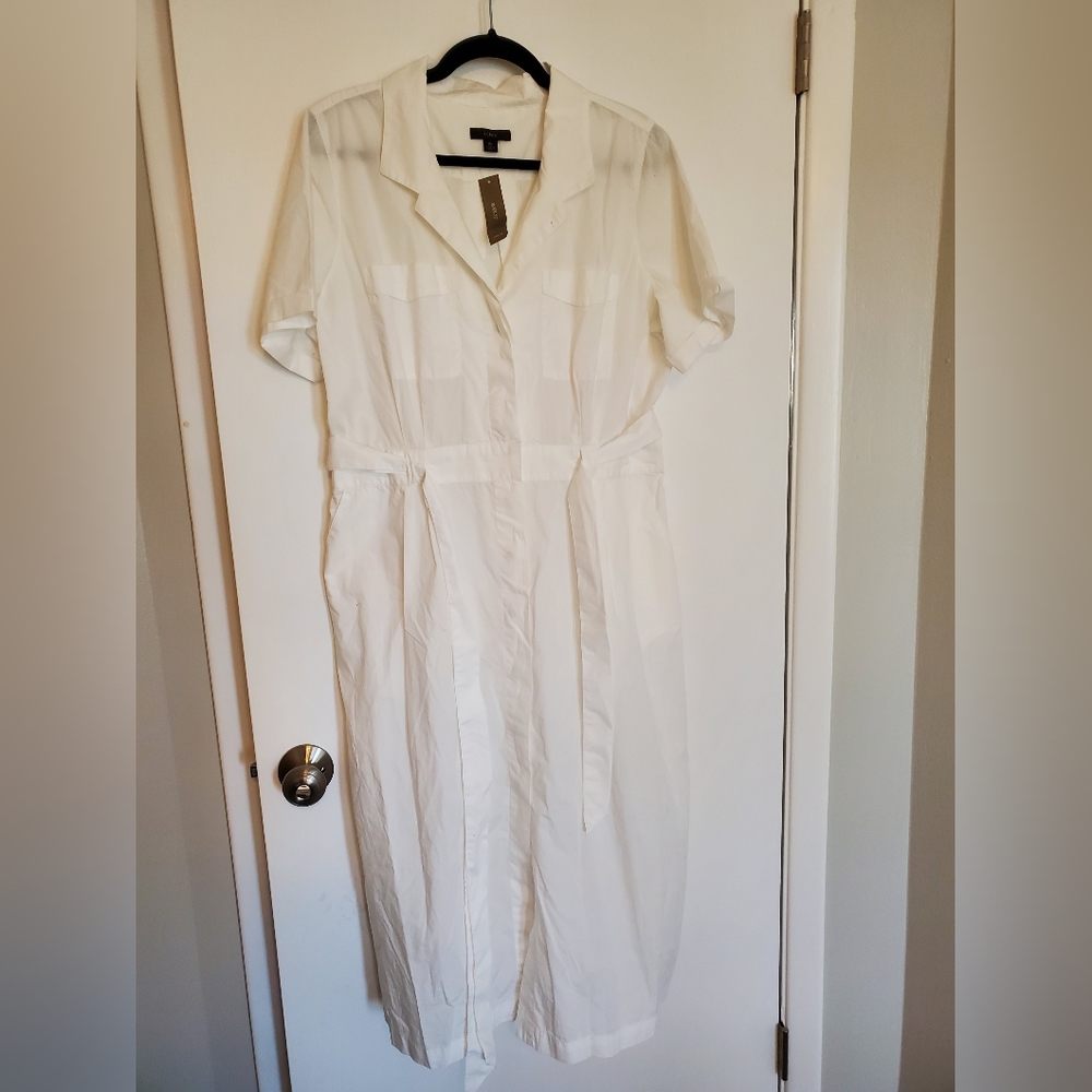 J crew whit dress